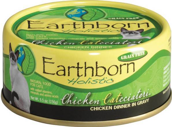 Earthborn Holistic Chicken Catcciatori Grain Free Canned Cat Food (5.5 oz)