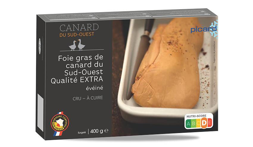 Foie gras cru de canard du Sud-Ouest qualité extra