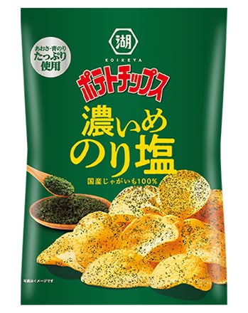 32_湖池屋　ポテトチップス【濃いめのり塩】（57g）