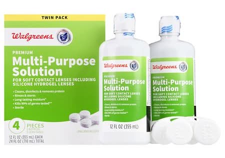 Walgreens Premium Multi-Purpose Solution (12 fl oz, 2 ct)
