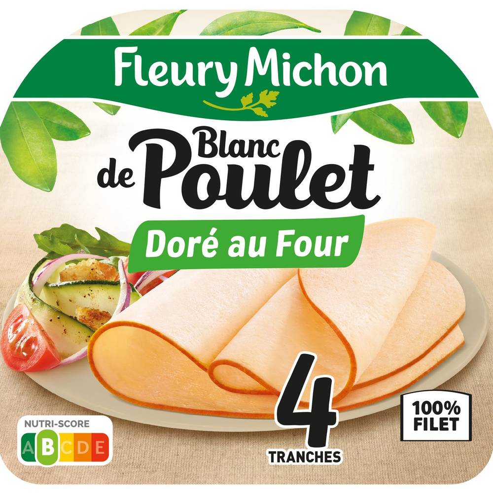 Fleury Michon - Blanc de poulet doré au four (4)