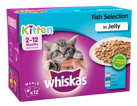 Whiskas Kitten Fish in Jelly (12X100G)
