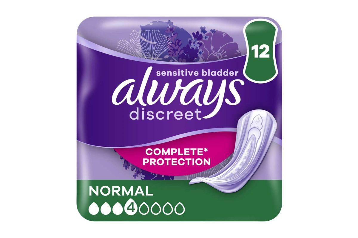 Always Discreet Incontinence Pads Normal For Sensitive Bladder x 12