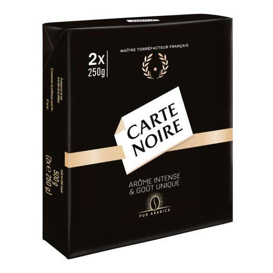 Carte Noire Café - Arôme Intense et Gôut Unique - Café Moulu - Pur Arabica 2x250 g