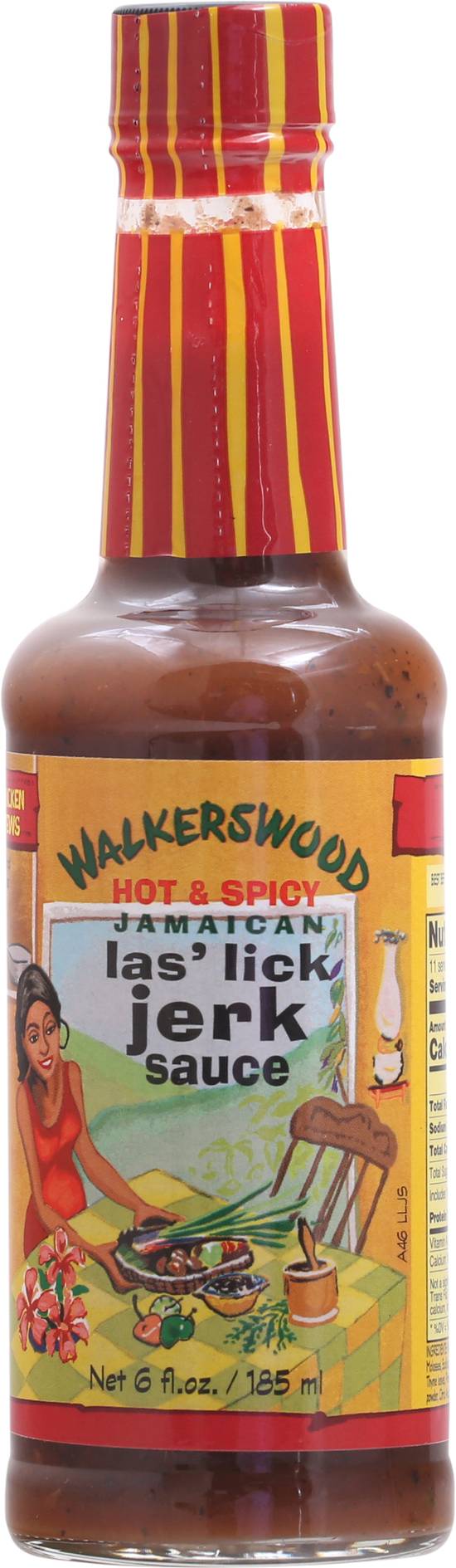 Walkerswood Hot & Spicy Jamaican Las' Lick Jerk Sauce (6 oz)