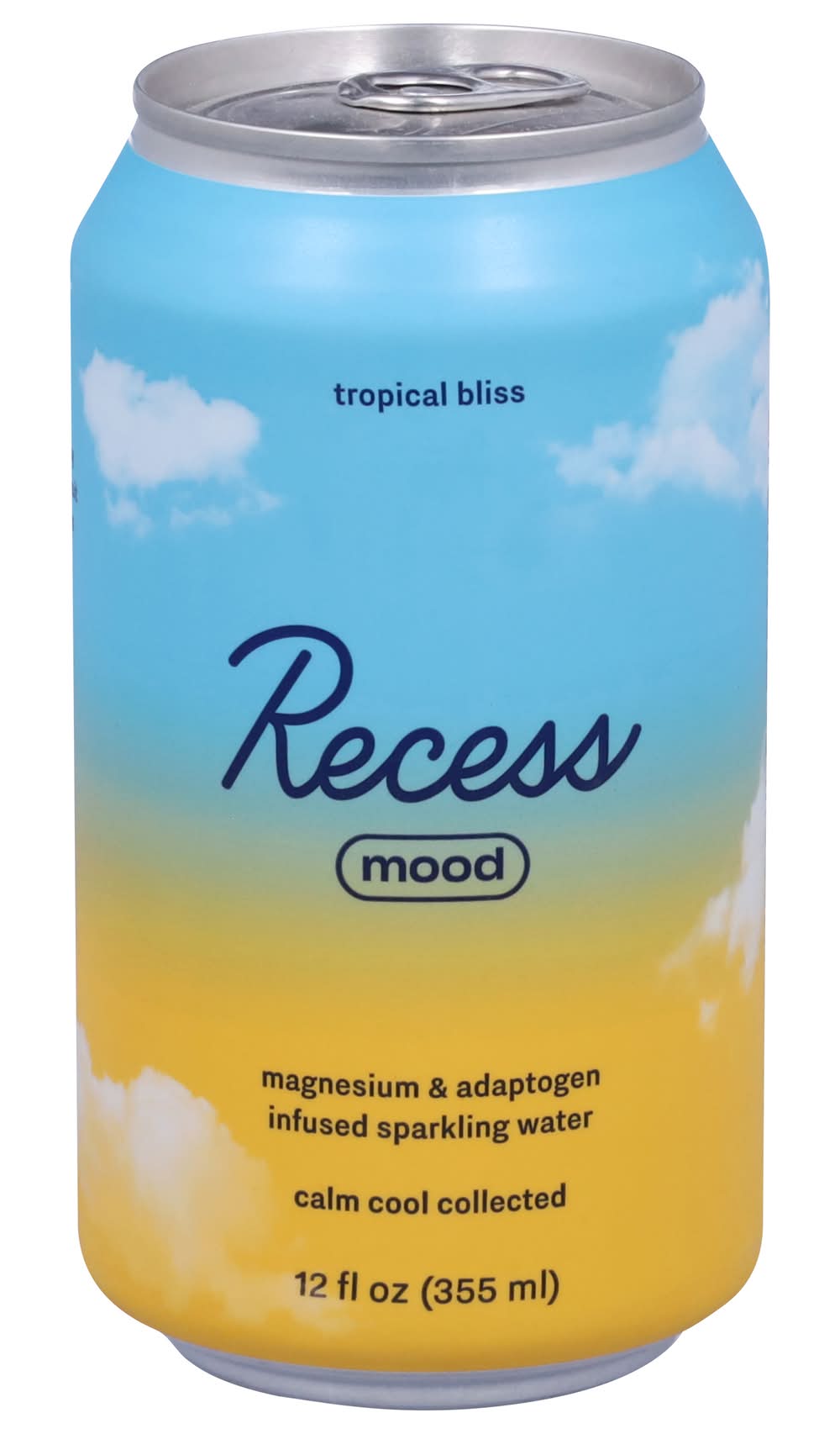 Recess Mood Magnesium & Adaptogen Infused Sparkling Water, Tropical Bliss (12 fl oz)