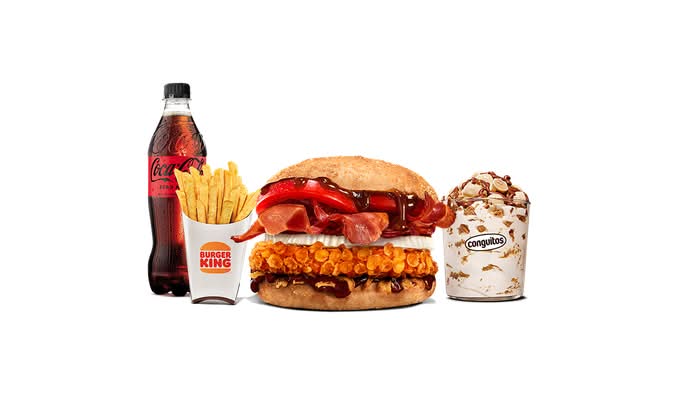 Menú Completo Grand Whiskey BBQ  Grande (1 Pollo)