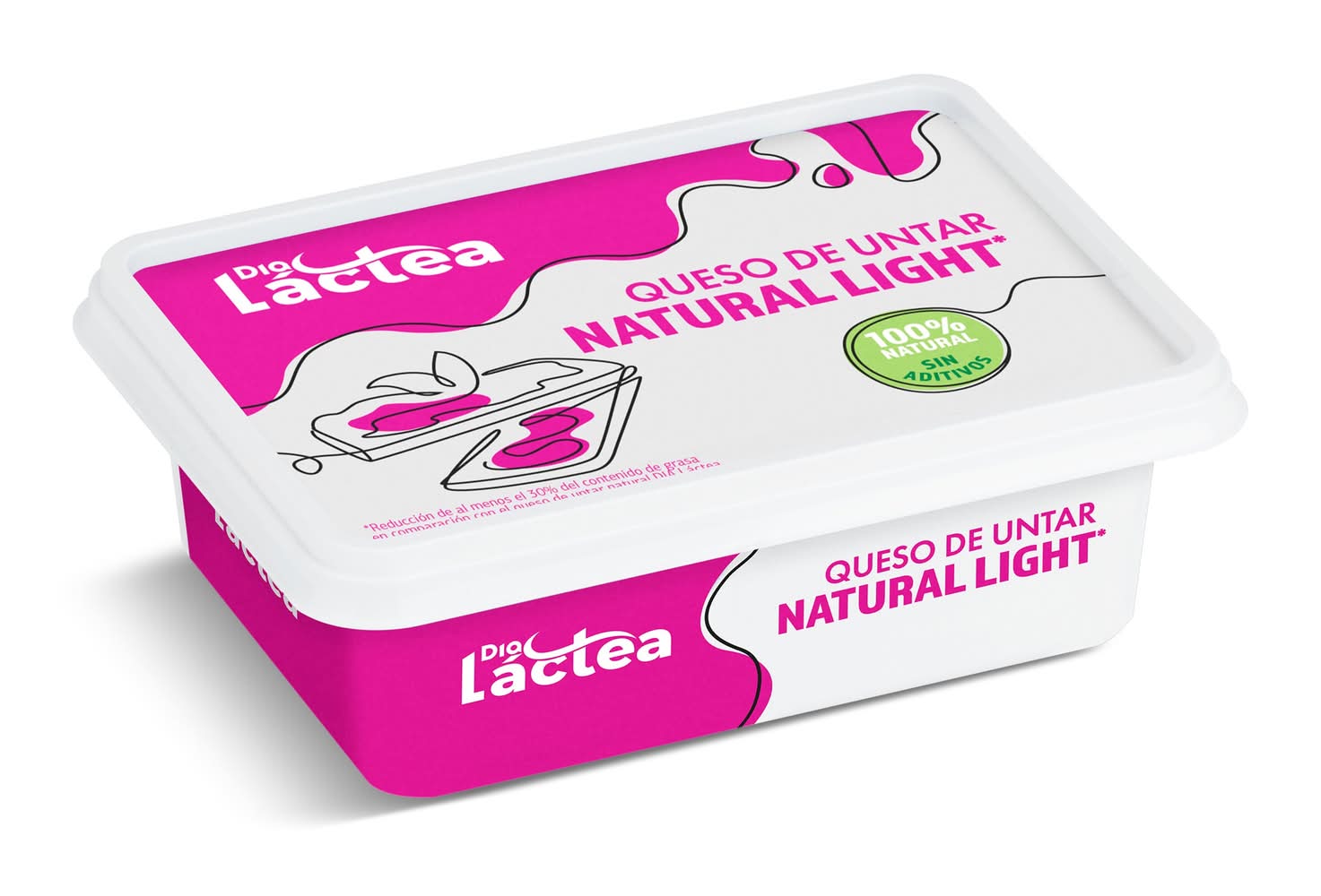 Queso De Untar Natural Light Dia Láctea Tarrina 250 G