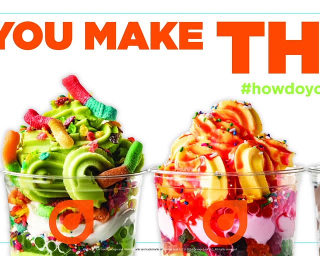 Orange Leaf Frozen Yogurt (6076 Azle Avenue) Menu Fort Worth