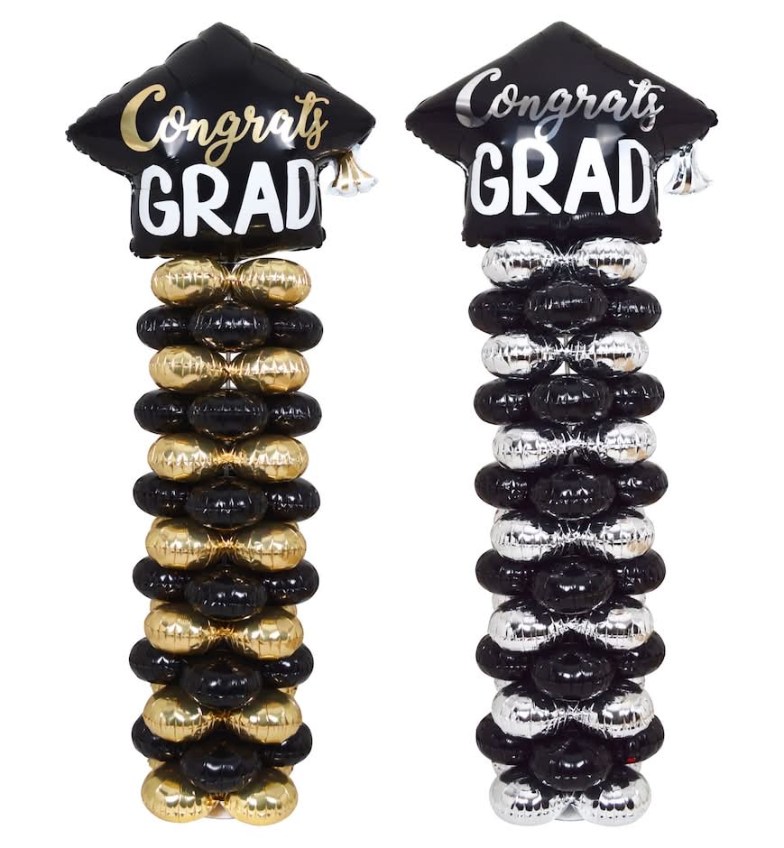 Seasonal Collection Graduation Balloon Column, Assorted Colors, 1-ct.