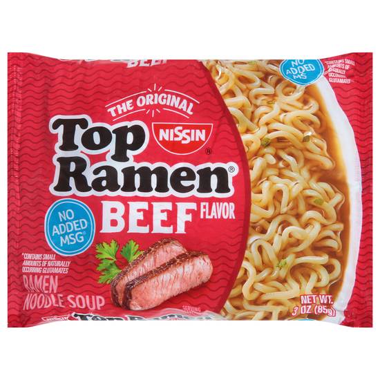 Nissin Top Ramen the Original Beef Noodle Soup
