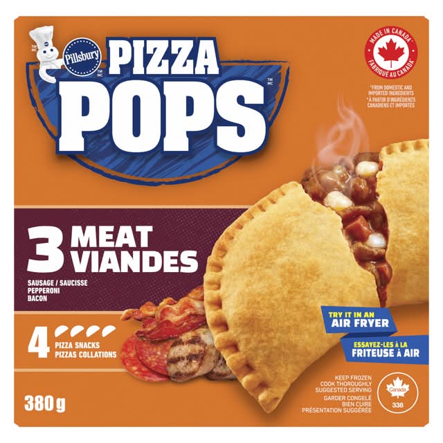 PILL PIZZA POPS 3 MEAT 4CT 380 G
