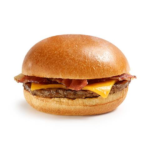 Cheddar & Bacon Beef Burger on Brioche Bun