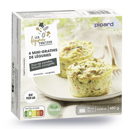 4 mini-gratins de légumes