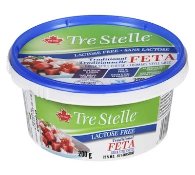 Tre stelle fromage feta grec traditionnel sans lactose 22% m.g - traditional lactose free greek feta cheese 22% m.f