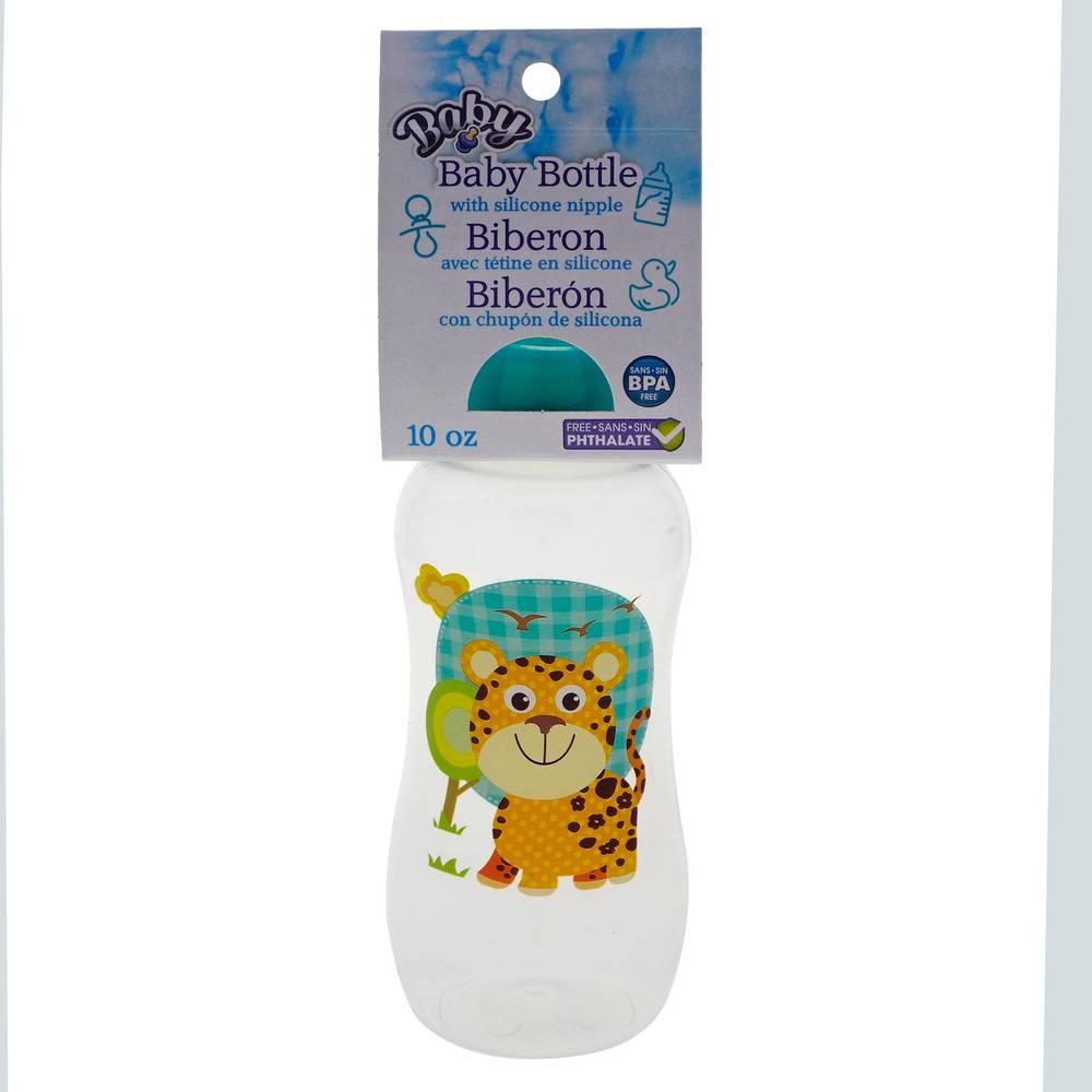 Baby Years Baby Bottle With Silicon Nipple Printed Designs