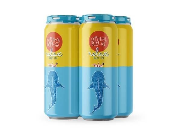 Offshoot Beer Co. Relax Hazy Ipa Domestic Beer (4 pack, 16 fl oz)