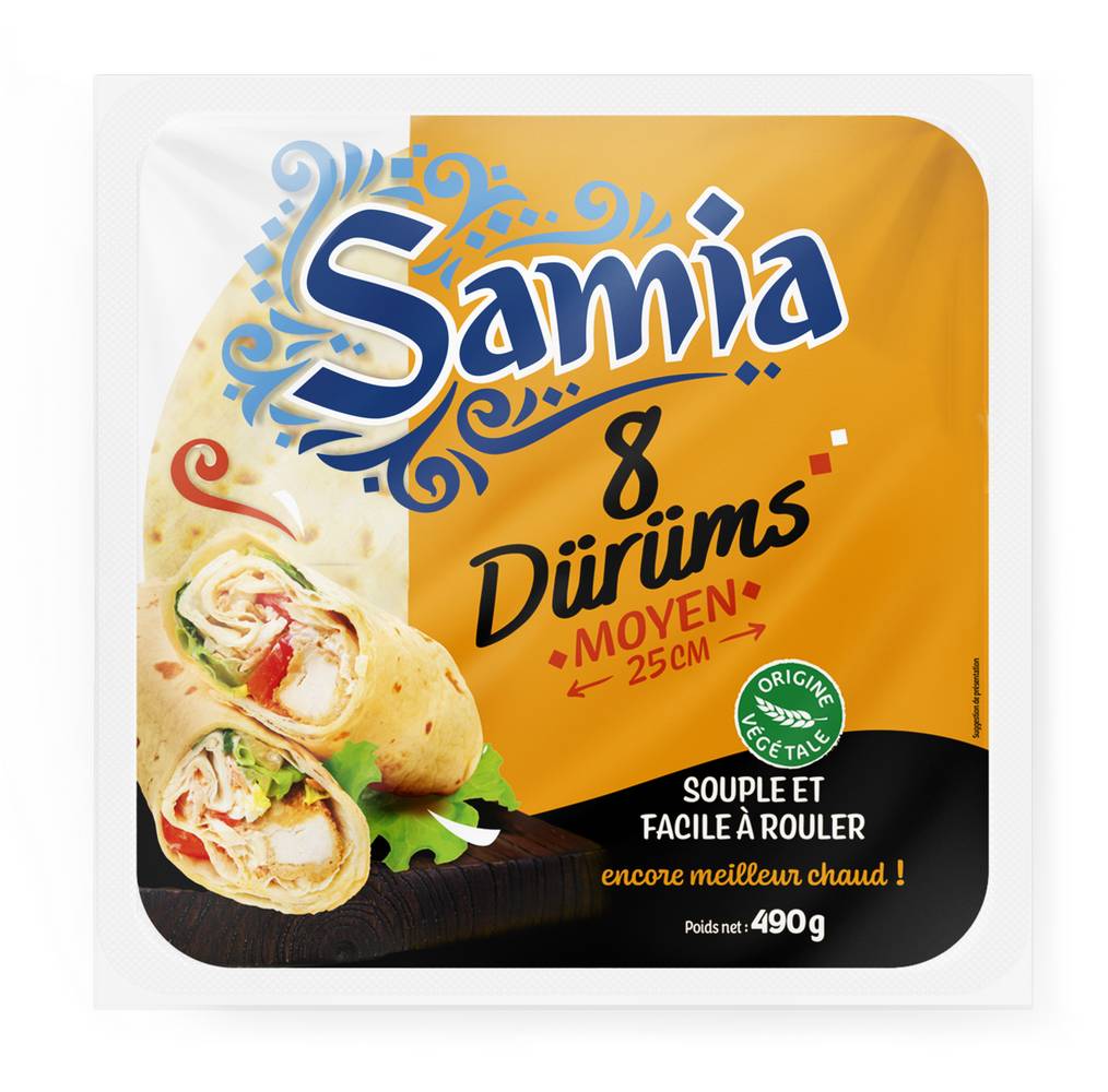 Samia - Tortillas dürüm (8 pièces)