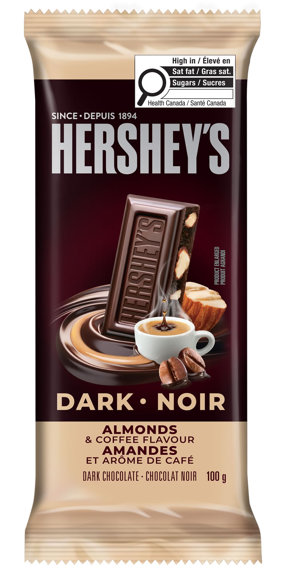 Hershey's Signature Dark Almonds & Coffee Bar (100 g)