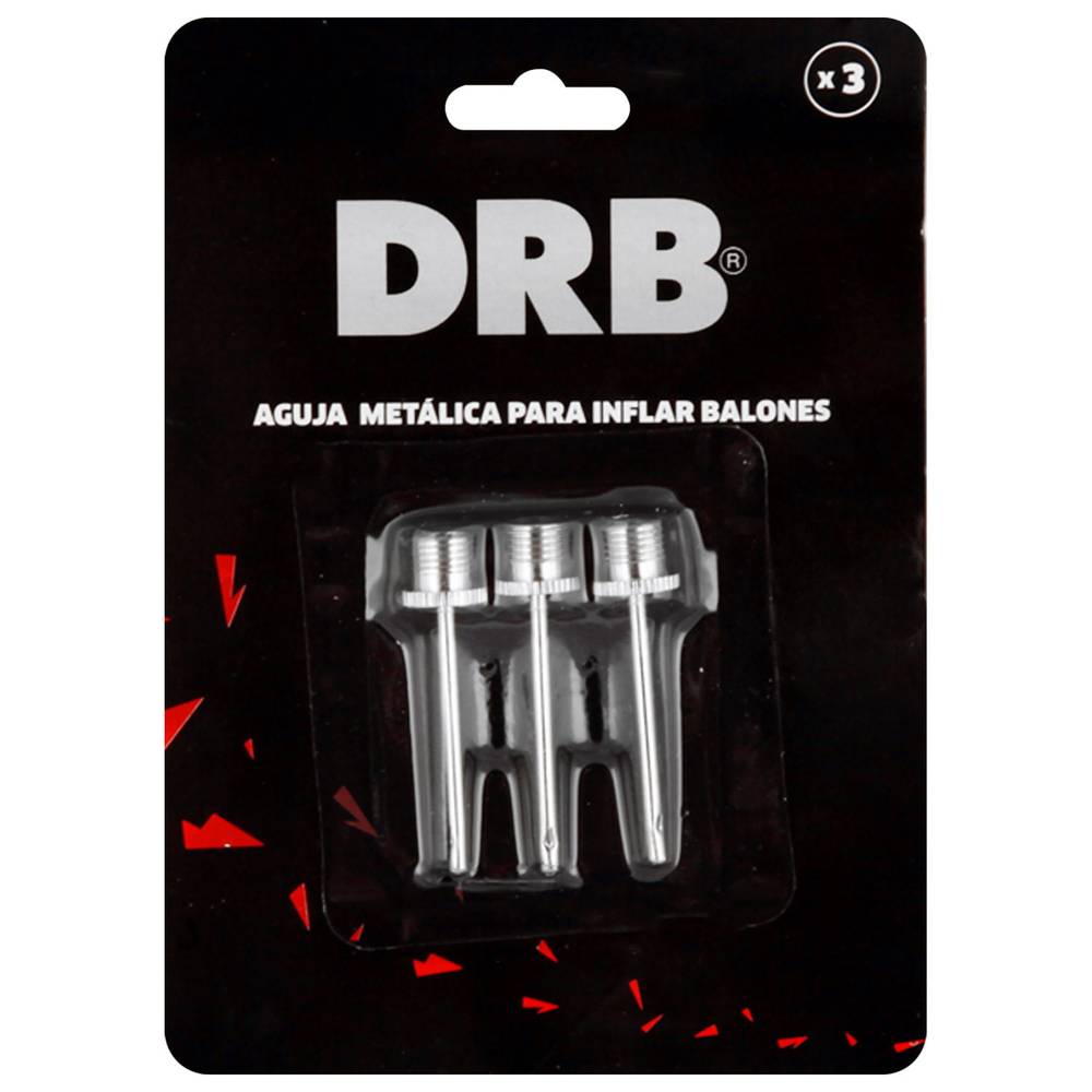 DRB · Agujas metálicas para inflar balones (3 un)