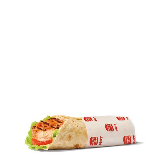 Fiery Flame-Grilled Chicken Wrap