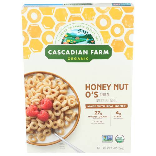 Cascadian Farm Organic Honey Nut O's Cereal