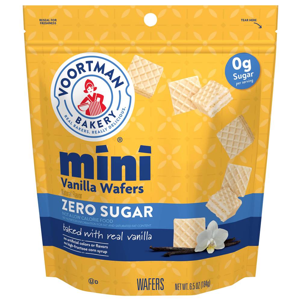 Voortman Zero Sugar Mini Vanilla Wafers (6.5 oz)