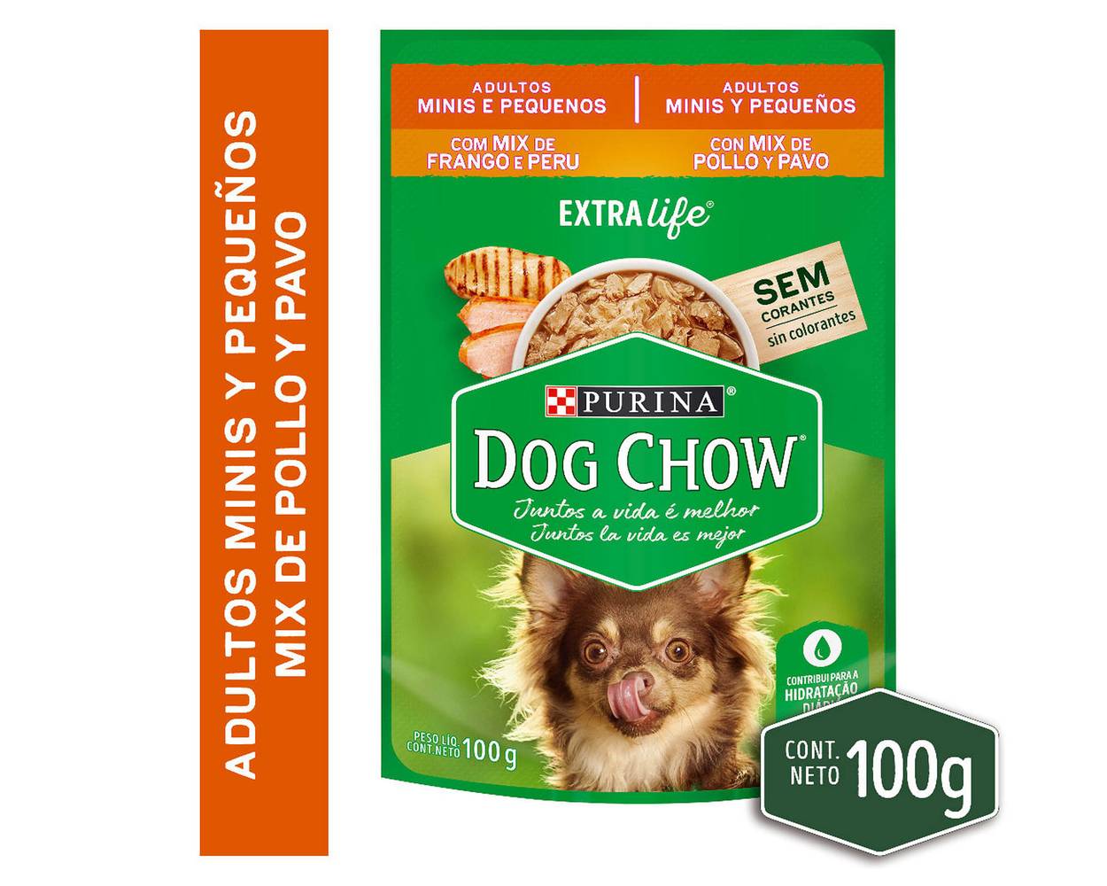 Dog chow alimento húmedo para perro adulto pequeño mix (sobre 100 g)