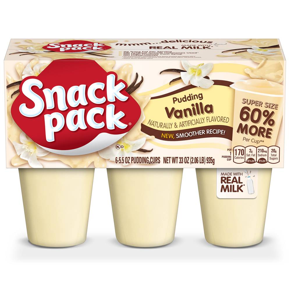 Snack Pack Super Size Vanilla Pudding (2.06 lbs)