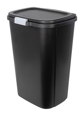 Hefty Odor Block Trash Can, Black