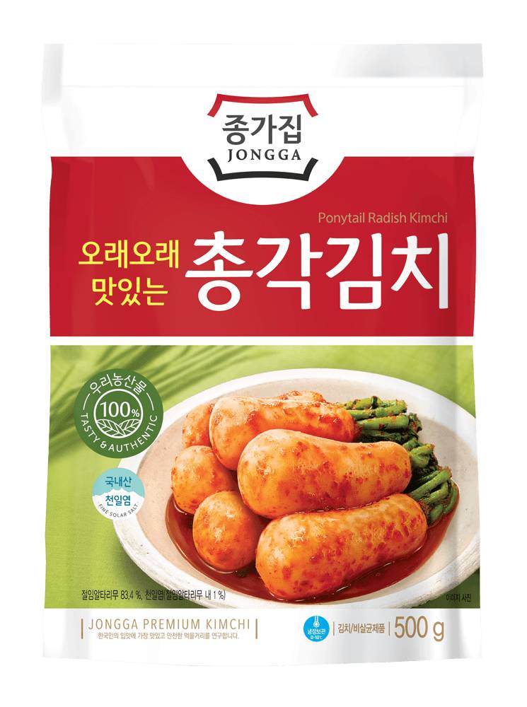 Jongga Ponytail Radish Premium Kimchi (17.64 oz)