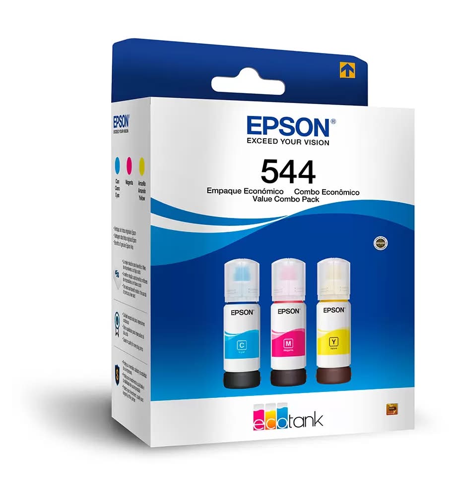Epson · Ecotank cartucho de tinta 544, cian - magenta - amarillo (3 un)