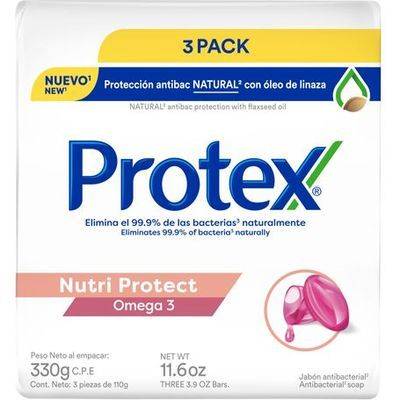 PROTEX 3-Pack Jabon Omega 3 110gr