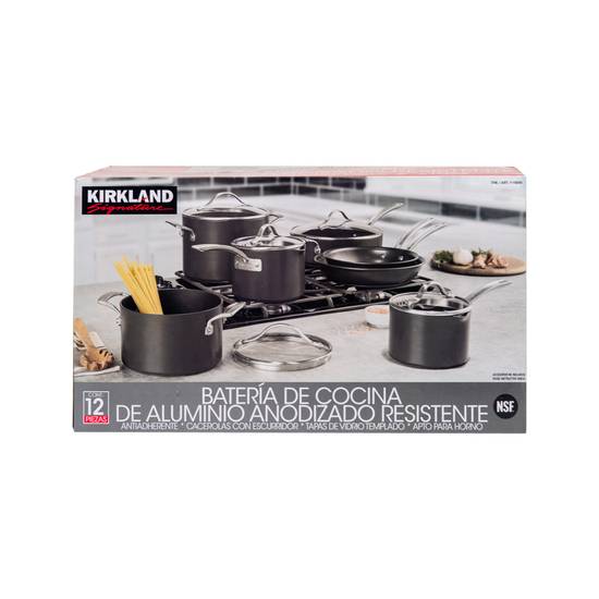 Kirkland Signature batería cocina aluminio resistente (12 un)