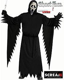 Adult Aged Ghost Face ® Plus Size Costume - Scream VI (Plus Size One Size Fits Most)