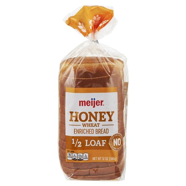 Meijer Honey Wheat Bread (1/2 loaf)