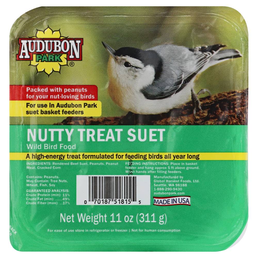 Audubon Park Nutty Treat Suet Wild Bird Food (11 oz)