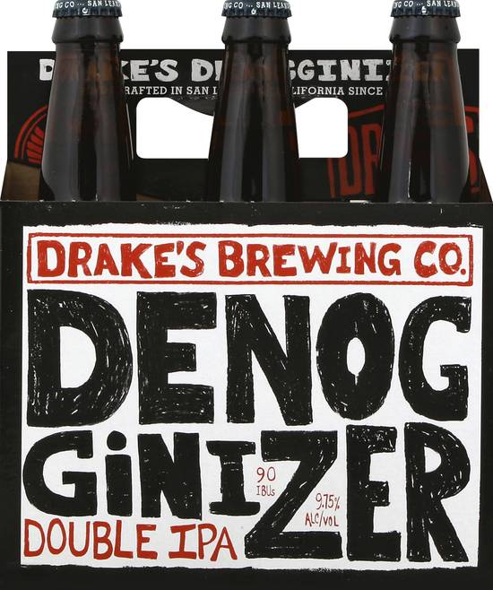 Drake's Brewing Co. Denogginizer Domestic Double Ipa Beer (6 pack, 12.53 oz)