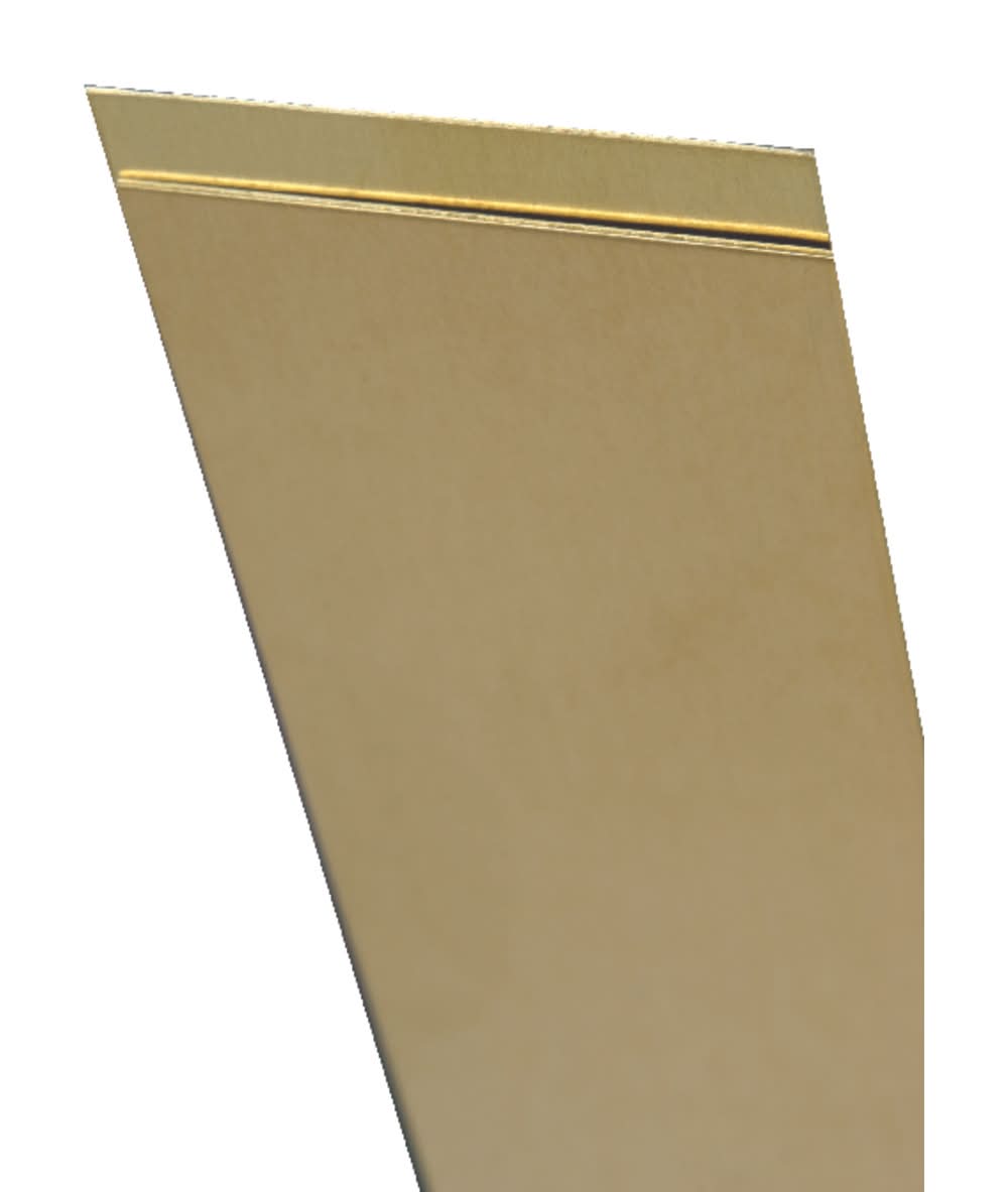 K&S 0.093 In. X 1/4 In. W X 12 In. L Mill Brass Metal Strip