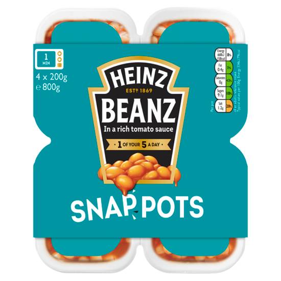 Heinz Beans Snap Pots (4 pack)