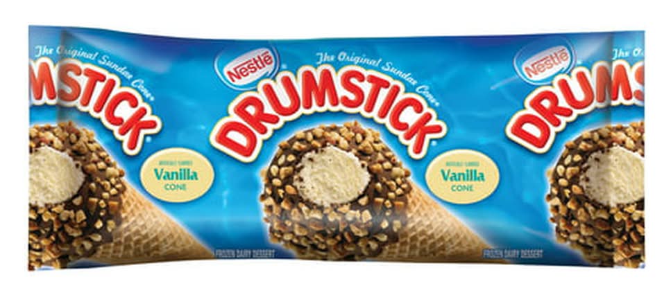 Drumstick Vanilla Ice Cream Cone