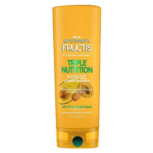 Garnier Fructis Triple Nutrition Conditioner, Dry to Very Dry Hair - 12.0 fl oz