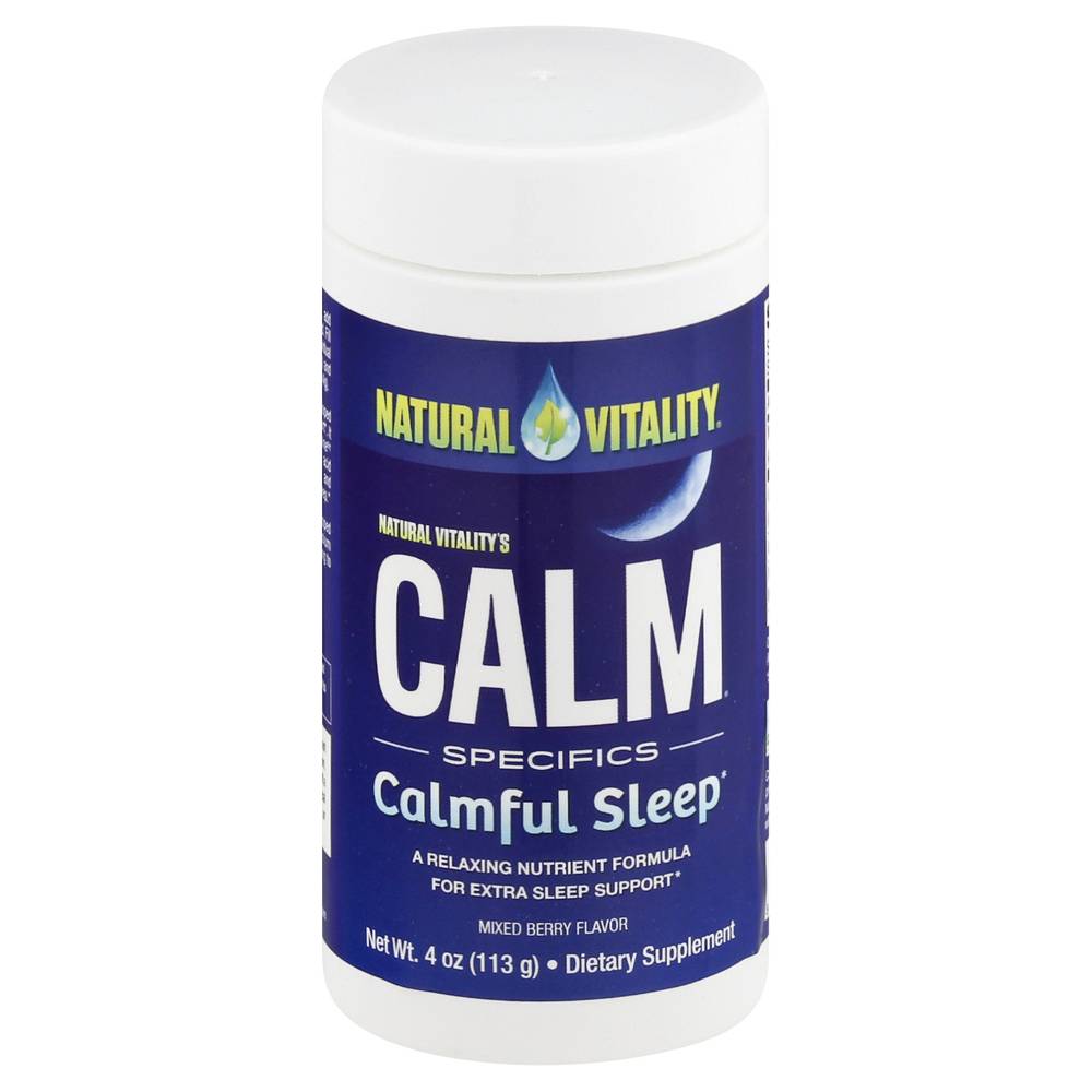 Natural Vitality Calm Mixed Berry Flavor Calmful Sleep (4 oz)