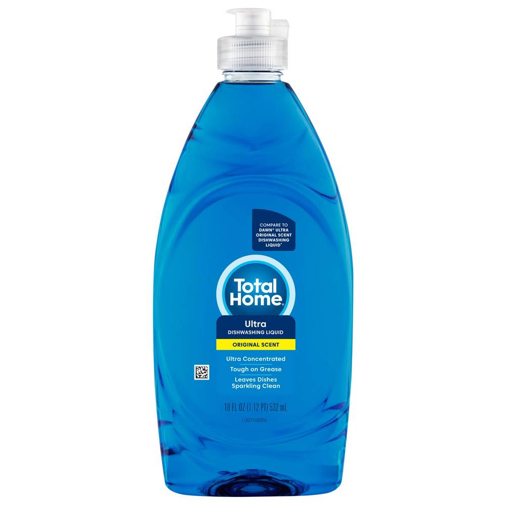 Total Home Dish Soap, Clean Scent, 18 oz