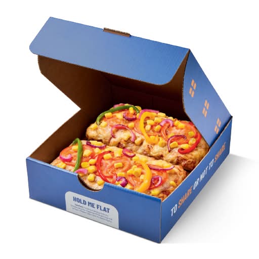 2 Slice Veggie Feast Pizza Box