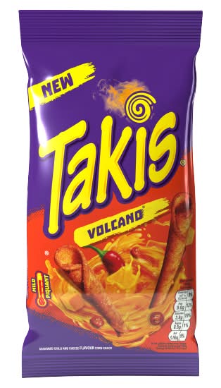 Takis Chilli-Cheese, Volcano Seasoned Corn Snack Chips (100g)