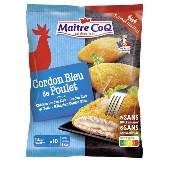 Maitre Coq Cordon bleu au poulet - x10 1kg