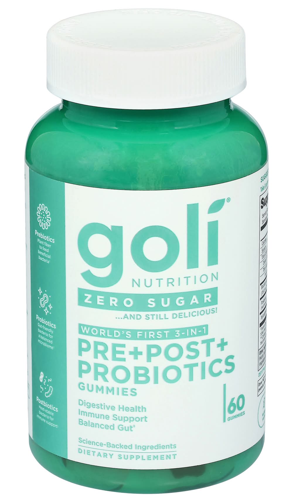 Goli Nutrition Sugar Free Pre+Post+Probiotic Gummies (60 ct)