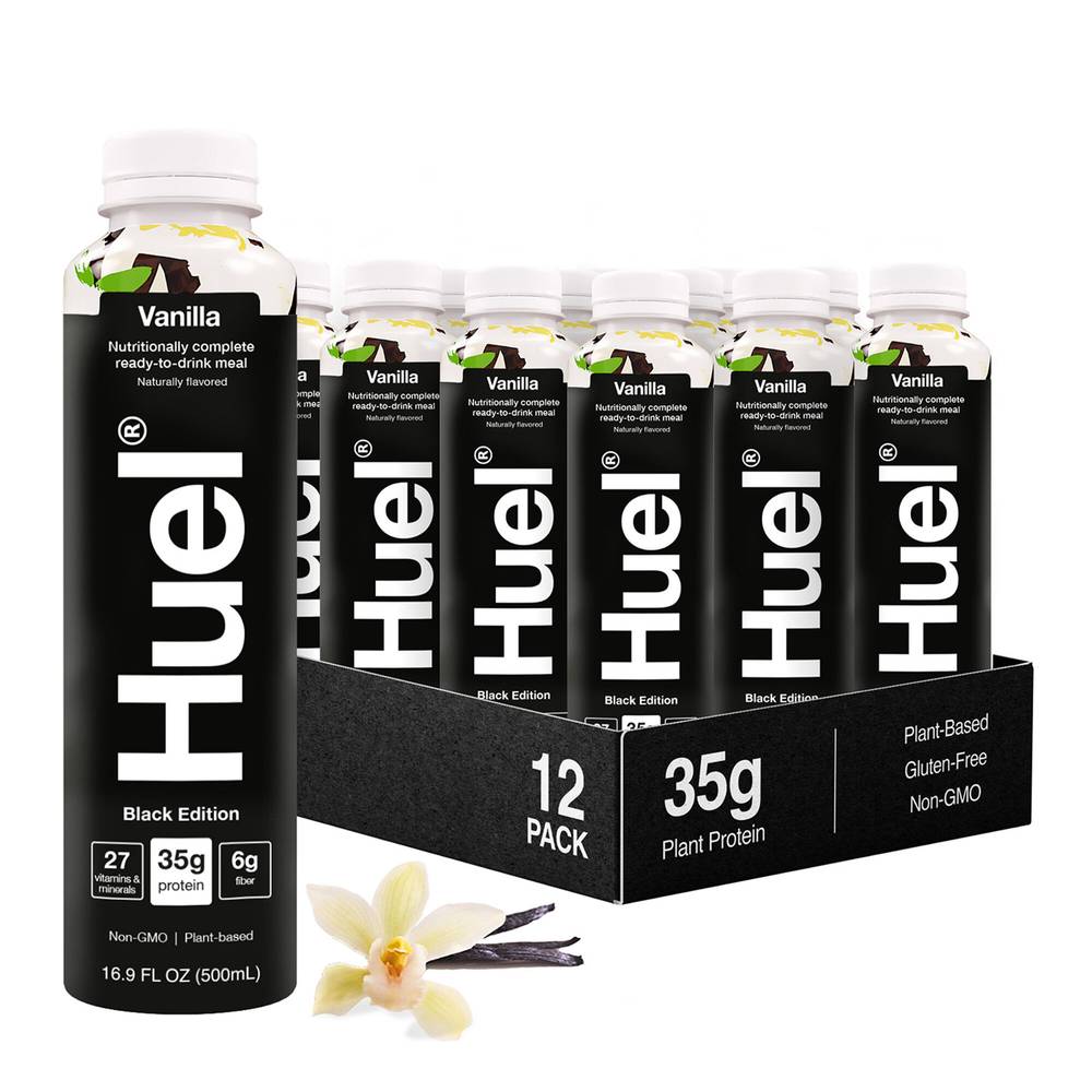 Black Edition RTD High-Protein Meal - Vanilla - 16.9 fl oz (12 Bottles) (1 Unit(s))