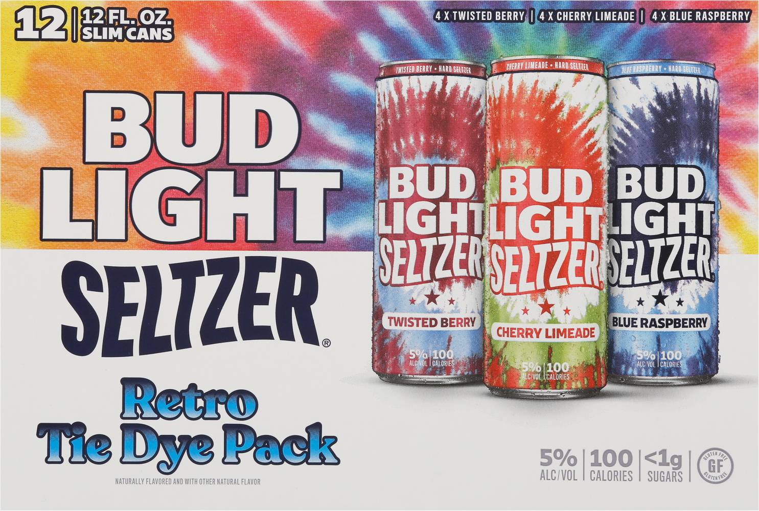 Bud Light Seltzer Retro Dye Die Hard Seltzer (12 pack, 12 fl oz)